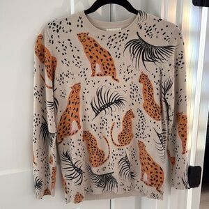 Anthropologie XS wild cat sweater